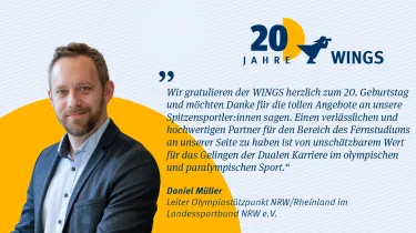 Daniel Müller Olympiastützpunkt | WINGS-Fernstudium